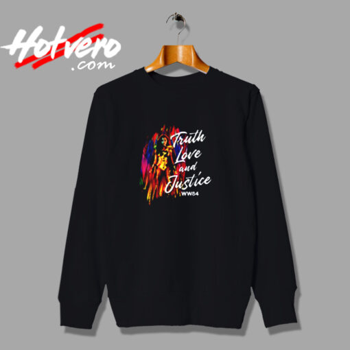 Wonder Woman Truth Love And Justice Urban Sweatshirt