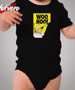 Woooohooo Homer Simpson Cozy Baby Onesies