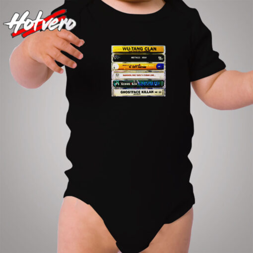 Wu Tang Clan Hip Hop Cassette Tape Cozy Baby Onesies