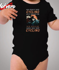 You Don’t Stop Cycling Cozy Baby Onesies