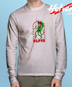 Elfis Parody Elvis Singer Christmas Long Sleeve T Shirt