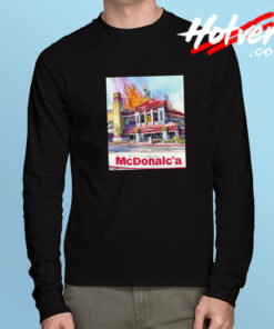 Macdonalds On Fire Long Sleeve T Shirt