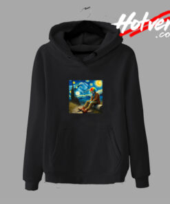 Sad Clown Night Sky Artwork Hoodie